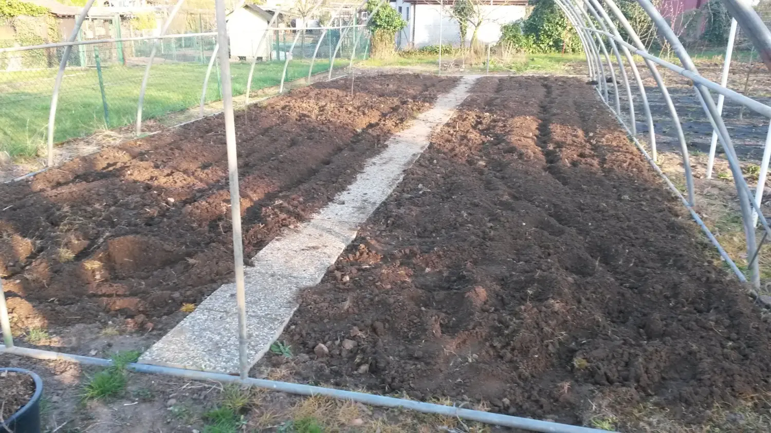 Abgeernteter Garten von Rainer`s Gartenparadies